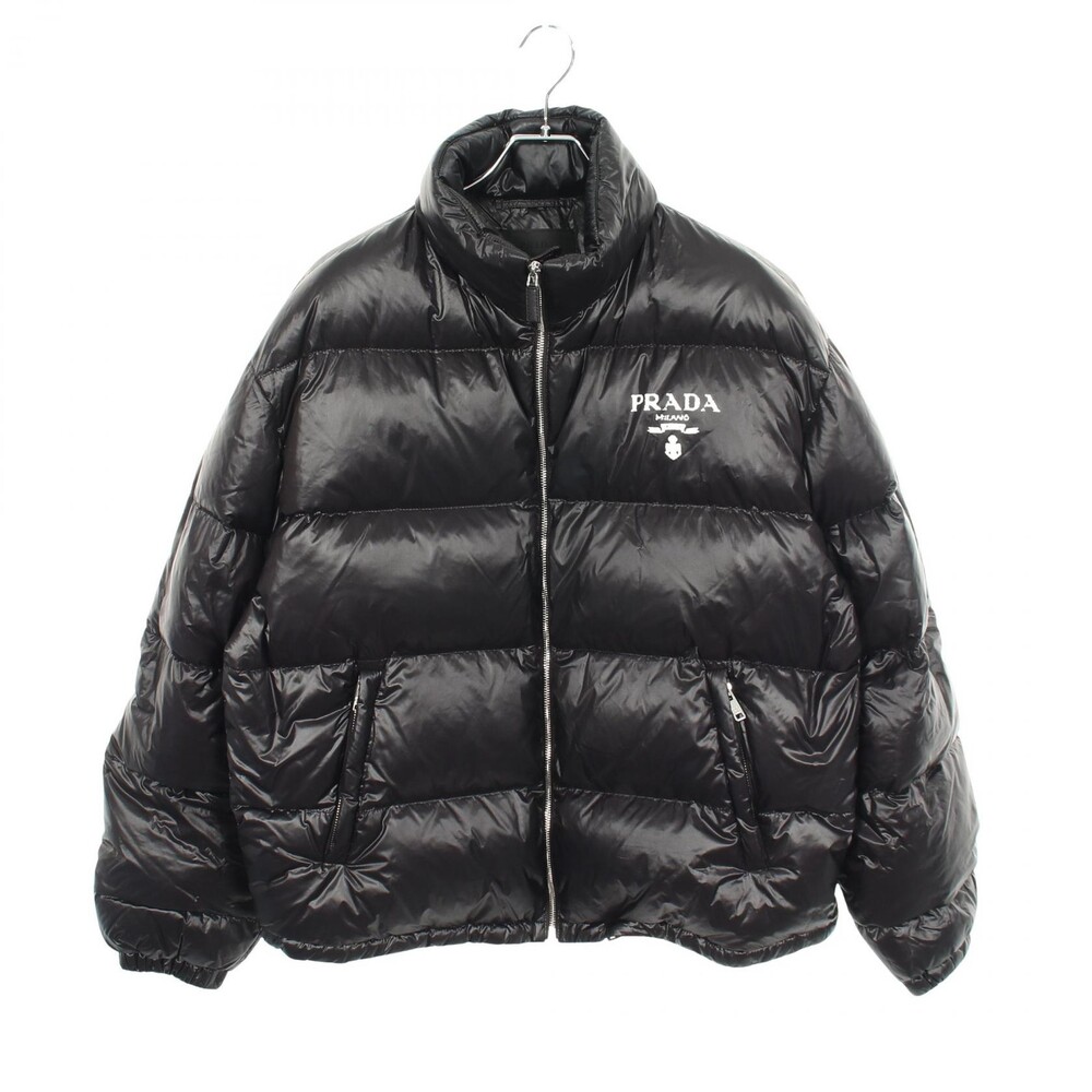 Prada Logo Print Hooded Down Jacket #338760P12B